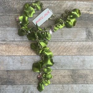 Betsey Johnson Spring PETAL TO THE METAL Y Necklace